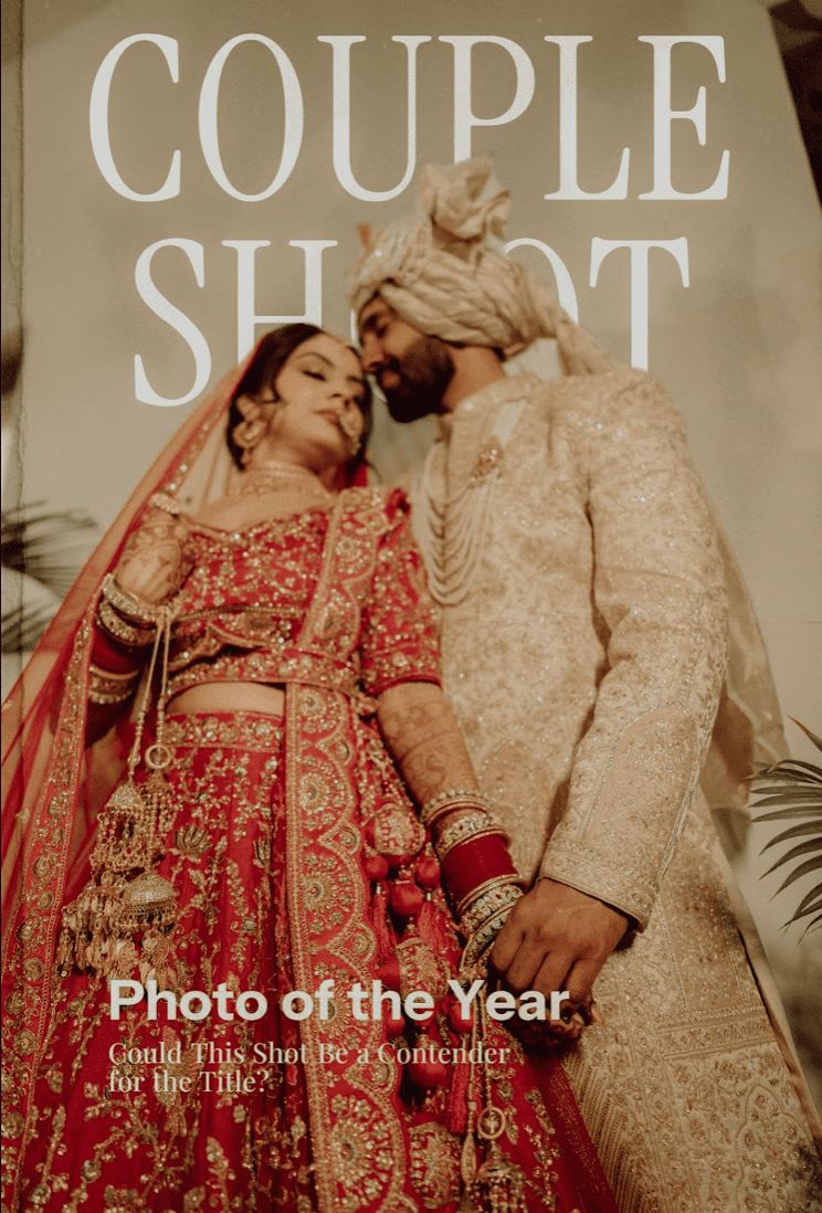 Bride and groom forehead touch wedding portrait